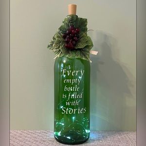 Decorated Wine Bottles, Wine Bottles, Home Decor, Gifts, Friends